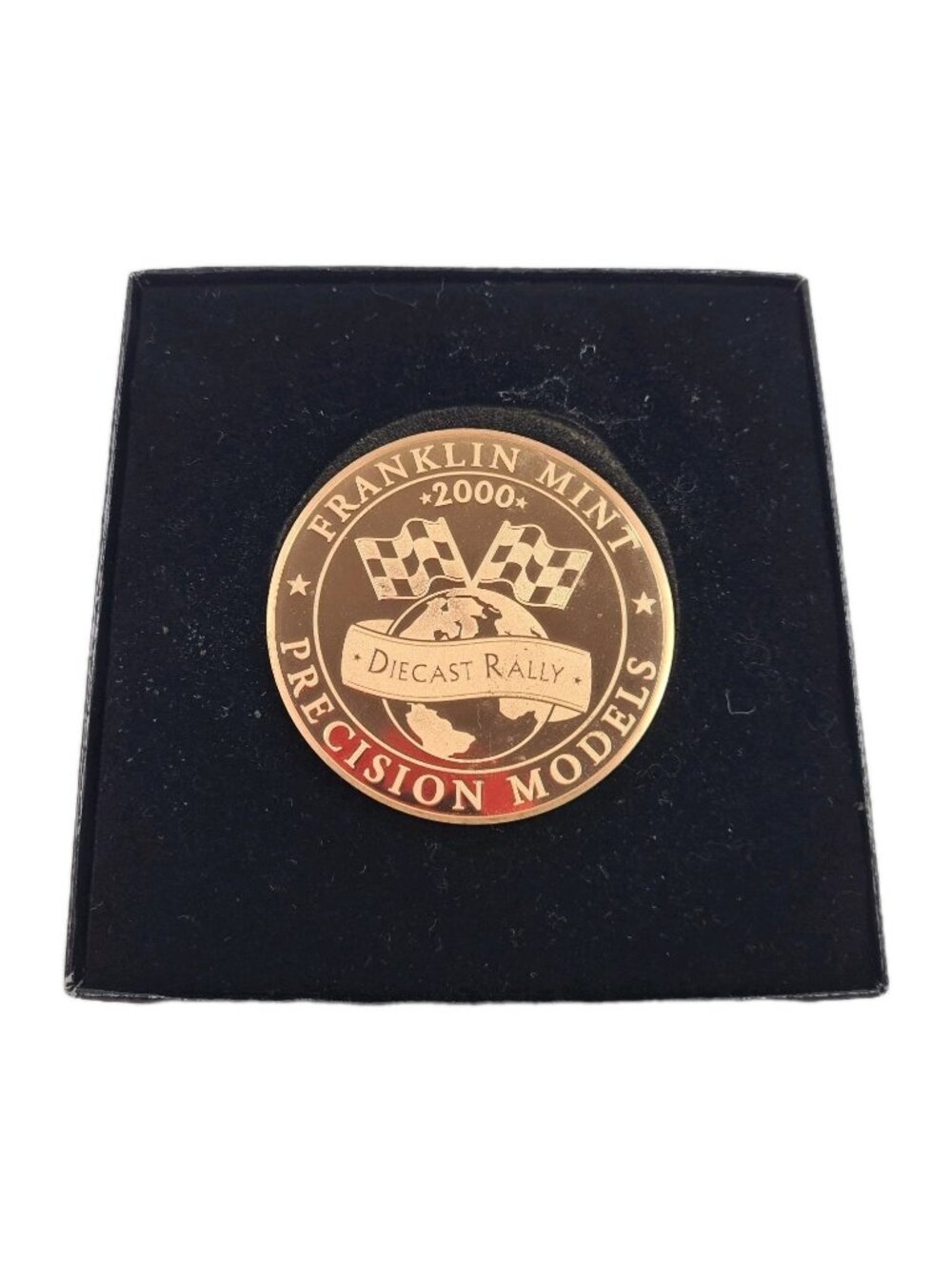 Franklin Mint Precision Models 2000 Die Cast Rally Brass Medal Coin L2